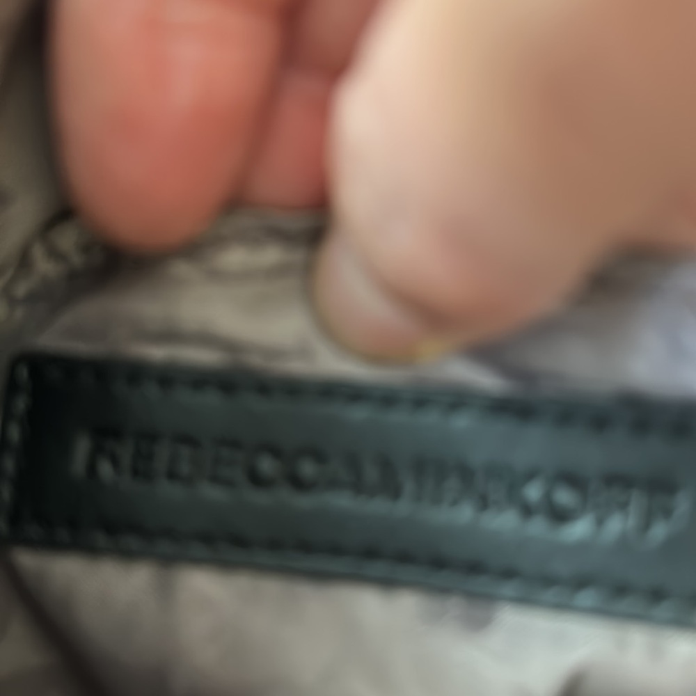 Rebecca Minkoff mini gray crossbody rareblack metal hardware excellent condition - Picture 7 of 12